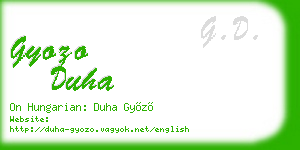 gyozo duha business card